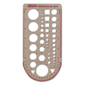 CHA1034I Templates, 43 Geometric Shapes/Symbols, 5 3/4" x 13", Smoke By CHARTPAK/PICKETT CHA1034I Templates, 43 Geometric Shapes/Symbols, 5 3/4" x 13", Smoke By CHARTPAK/PICKETT