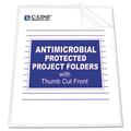 CLI62137 Antimicrobial Project Folders, Jacket, Letter, Polypropylene, Clear, 25/Box By C-LINE PRODUCTS, INC CLI62137 Antimicrobial Project Folders, Jacket, Letter, Polypropylene, Clear, 25/Box By C-LINE PRODUCTS, INC
