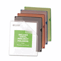 CLI62150 Deluxe Project Jacket Folders, Letter, Vinyl, Black/Blue/Clear/Green/Red, 35/Box By C-LINE PRODUCTS, INC CLI62150 Deluxe Project Jacket Folders, Letter, Vinyl, Black/Blue/Clear/Green/Red, 35/Box By C-LINE PRODUCTS, INC