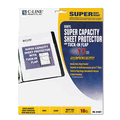 CLI61027 Super Capacity Sheet Protector with Tuck-In Flap, Letter Size, 10/Pack By C-LINE PRODUCTS, INC CLI61027 Super Capacity Sheet Protector with Tuck-In Flap, Letter Size, 10/Pack By C-LINE PRODUCTS, INC