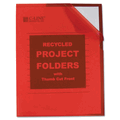 CLI62124 Recycled Project Folder, Jacket, Letter, Poly, Red, 25/Box By C-LINE PRODUCTS, INC CLI62124 Recycled Project Folder, Jacket, Letter, Poly, Red, 25/Box By C-LINE PRODUCTS, INC