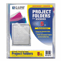 CLI62110 Project Folders with Dividers, Letter, 1/3 Tab, Clear/Colored, 5/PK By C-LINE PRODUCTS, INC CLI62110 Project Folders with Dividers, Letter, 1/3 Tab, Clear/Colored, 5/PK By C-LINE PRODUCTS, INC