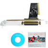 PCI Parallel Adapter Card 1 x 25-pin DB-25 Female IEEE 1284 Parallel PCI Parallel Adapter Card 1 x 25-pin DB-25 Female IEEE 1284 Parallel