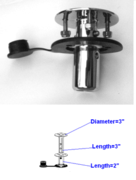 Table Mount Flush Deck Socket Mount, Locking