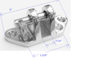 Deck Hinge With Removable Pin -- Heavy Duty
