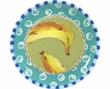 Fruit Frenzy/Banana - Unrimmed Salad Plate Fruit Frenzy/Banana - Unrimmed Salad Plate