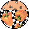 Picnic Pepper/Orange - Unrimmed Dinner Plate Picnic Pepper/Orange - Unrimmed Dinner Plate