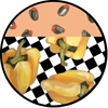 Picnic Pepper/Yellow - Unrimmed Dinner Plate Picnic Pepper/Yellow - Unrimmed Dinner Plate