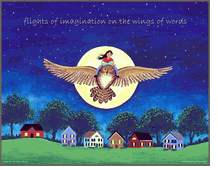 "Wings of Words" studio print