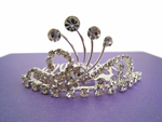 Dazzling Rhinestone Tiara Comb (A) Dazzling Rhinestone Tiara Comb (A)
