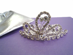 Dazzling Rhinestone Tiara Comb (B)