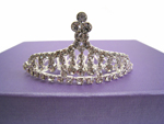 Dazzling Rhinestone Tiara Comb (C)