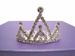 Dazzling Rhinestone Tiara Comb (D)