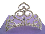 Dazzling Rhinestone Tiara Comb (G)