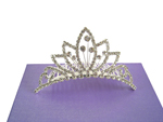 Dazzling Rhinestone Tiara Comb (H)