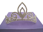 Dazzling Rhinestone Tiara Comb (J)