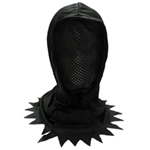 Child Black Hidden Face Mask Hood