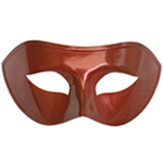 Red Venetian Masquerade Mask with Red Glitter