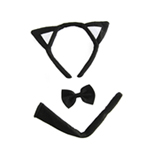 Cat Ears, Tail, & Bow Tie Costume Set Cat Ears, Tail, & Bow Tie Costume Set