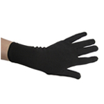 10" Stretchy Black Costume Gloves (Wrist Length)