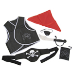 6 Piece Child Pirate Costume Accessories Set