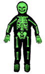 3-D Neon Green Skeleton Child Costume