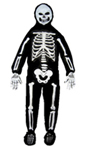 3-D White Skeleton Child Costume 3-D White Skeleton Child Costume