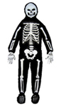 3-D White Skeleton Child Costume