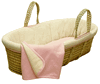 Organics Waffle Terry Moses Basket - Pink Organics Waffle Terry Moses Basket - Pink