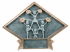 6" x 8 1/2" Cheerleading Diamond Resin Plate 6" x 8 1/2" Cheerleading Diamond Resin Plate