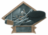 6" x 8 1/2" Hockey Diamond Resin Plate 6" x 8 1/2" Hockey Diamond Resin Plate