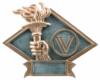 6" x 8 1/2" Victory Torch Diamond Resin Plate 6" x 8 1/2" Victory Torch Diamond Resin Plate