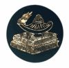 Lamp of Knowledge 2in Black/Gold Hologram Mylar Insert Lamp of Knowledge 2in Black/Gold Hologram Mylar Insert