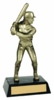 9" Female Softball Metallic Painted Resin figure 9" Female Softball Metallic Painted Resin figure