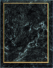 Black Simulated Marble Plaque with Gold Cove Black Simulated Marble Plaque with Gold Cove