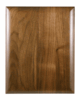 Genuine Walnut Plaque with Elliptical Edges and Square Corners Genuine Walnut Plaque with Elliptical Edges and Square Corners