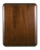 Genuine Walnut Plaque with Elliptical Edge and Round Corners Genuine Walnut Plaque with Elliptical Edge and Round Corners