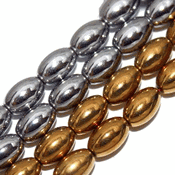 Magnetic Hematite Beads: Rice Oval (4x7mm) Magnetic Hematite Beads: Rice Oval (4x7mm)