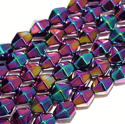 Magnetic Hematite Beads: Rainbow Color Bicone (6mm) Magnetic Hematite Beads: Rainbow Color Bicone (6mm)