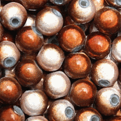 Miracle Beads: Carmel Brown and White (6mm) Miracle Beads: Carmel Brown and White (6mm)