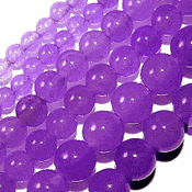 Light Purple Lavender Round Jade Beads (6mm) Light Purple Lavender Round Jade Beads (6mm)