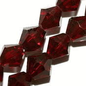 Garnet Dark Red Bicone Glass Beads Garnet Dark Red Bicone Glass Beads