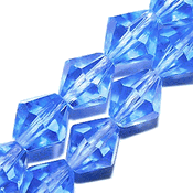 Blue Bicone Glass Beads (6mm) Blue Bicone Glass Beads (6mm)