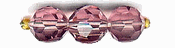 Amethyst Round Faceted Glass Beads Amethyst Round Faceted Glass Beads