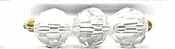 Crystal Clear Round Faceted Glass Beads Crystal Clear Round Faceted Glass Beads