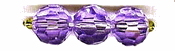 Purple Round Faceted Glass Beads Purple Round Faceted Glass Beads