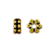 Antiqued Pewter Double Beaded Spacer Bead Antiqued Pewter Double Beaded Spacer Bead