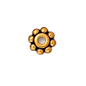 Antiqued Pewter Heishe Spacer Beads (6mm) Antiqued Pewter Heishe Spacer Beads (6mm)