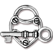 Lock and Key Toggle Clasp Set Lock and Key Toggle Clasp Set