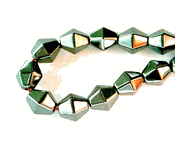 Magnetic Hematite Beads: Hex Facet Bicone (5mm) Magnetic Hematite Beads: Hex Facet Bicone (5mm)